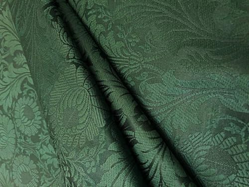 Tissu brocart de soie bleu marine pour robe de soirée chic