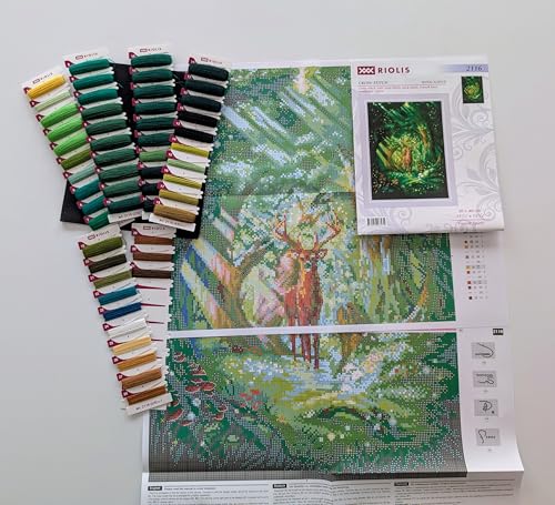 Image of RIOLIS - Forest Spirit 2116, Cross Stitch Kits 11 inch x 15 inch, Cross Stitch Kits for Beginners & Advanced, Crossstitching Kit Adult, Embroidery Counted Stitching Kit