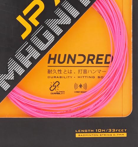 Image of Hundred JP 70 Magnite Badminton String | 0.70 mm High Repulsion & Control | Superior Tension Hold & Shock Absorption | Crisp Hitting Sound