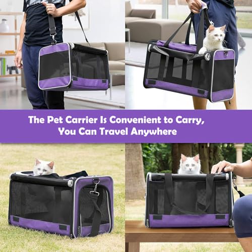 Image of GAPZER Carrying Bag Yorkie Dog Travel Kennel Ventilated Soft Pet Carrier