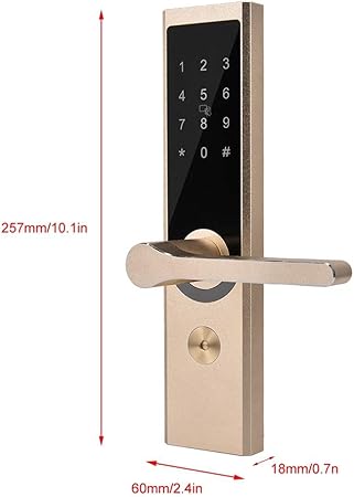 Amazon スマートドアロック暗証番号 カード App 鍵解錠可能 Wifi Bt暗号リモートラバー錠 玄関浴室オフェンス寝室 盗難防止 入り口ゲートロック ドア厚さ40mm 1mm最適 Diy 工具 ガーデン