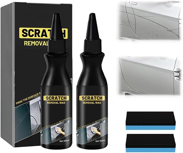 Efface Rayure Profonde Voiture, Crème Réparation Rayure Auto, Efface Rayures pour Vernis Détérioré et Négligé, Remise en Niveau des Micro-rayures, Kit de Réparation Carrosserie - 1