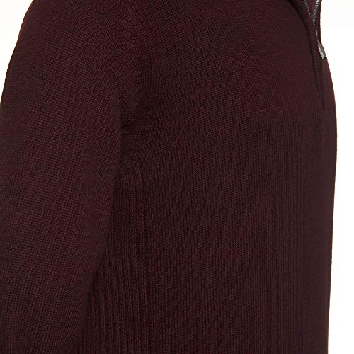 U.S. POLO ASSN. Mens Quilted Shoulder 1/4 Neck Sweater3