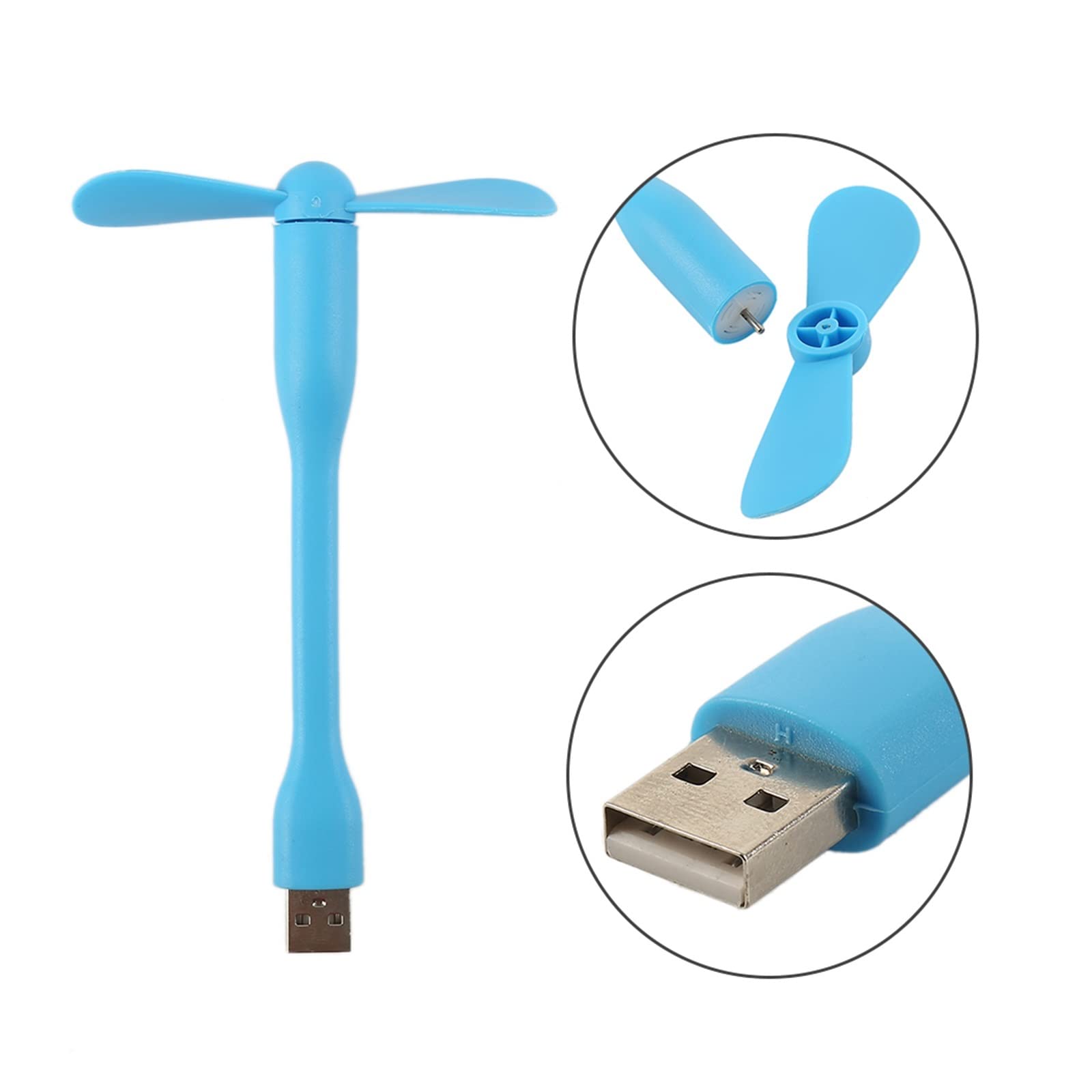 ZHSHYS Przenośny wentylator chłodzący USB, mini elastyczna chłodnica do laptopa i smartfona, gadżet elektroniczny 3 w 1, idealny do podróży i użytku domowego