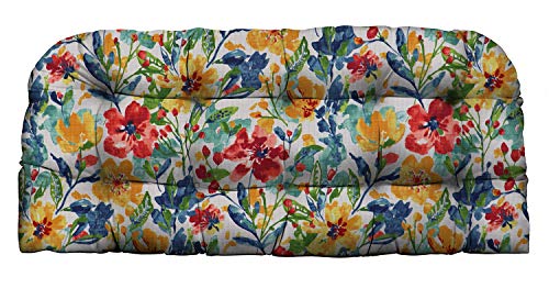 RSH DECOR: Tufted Wicker Loveseat Cushion | 41” x 19