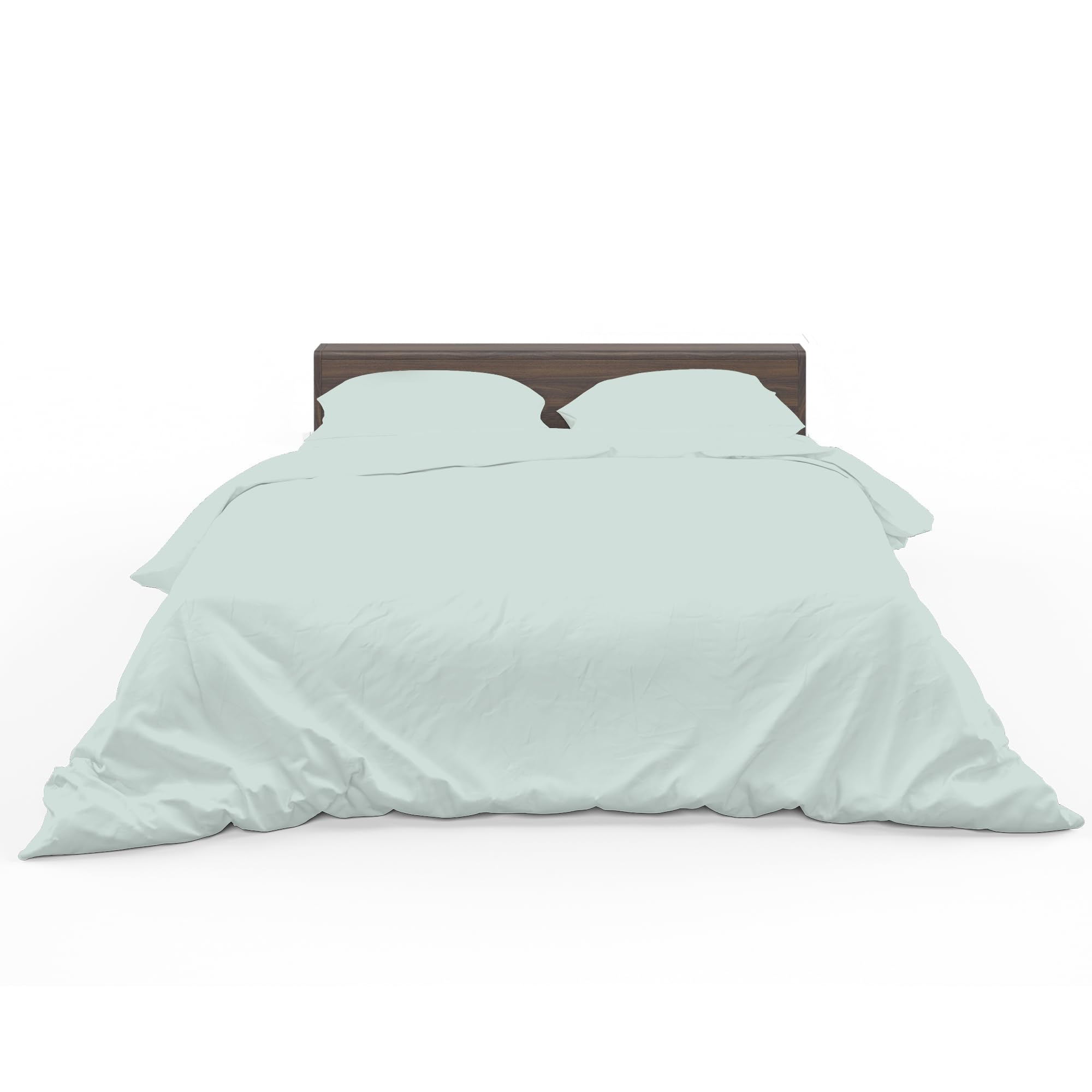 HOME ACE Duck Egg Easy Care Super King Size Bed Duvet Cover 100% Poly Cotton Super Kingsize Duvet Set, Polycotton Duvet Cover Bedding Super King Size Beds Cotton Duvet Set