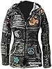 SHOPOHOLIC FASHION Women Goth Razor Cut Hoodie [3XL] Black #1