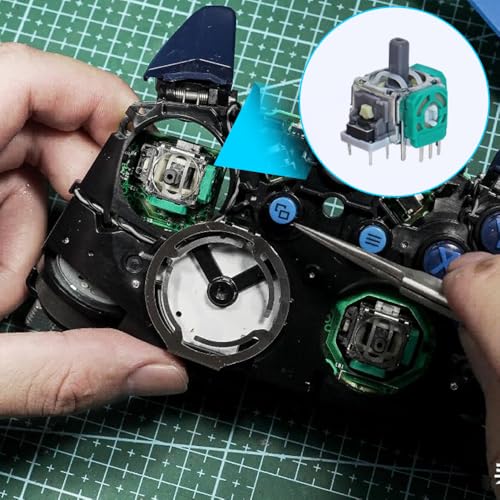 Image of 19 PCS Joysticks Replacement Parts Kit, SourceTon Bumper Buttons, Replacement Thumbsticks, Hat Silicone, brush, Hat Covers with T6 T8 T10 Repair Screwdriver Kit Compatible with Xbox One Controllers