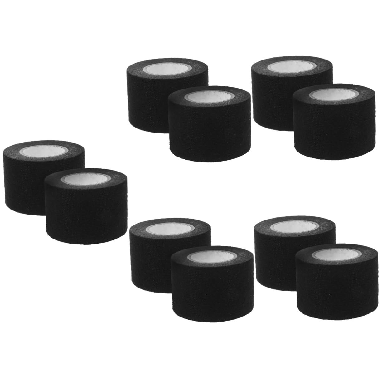 PRETYZOOM 5 Sätze Gewebe-elektroband Stoff Verdrahtungsband Elektrisches Band Isolierband Schwarz Farbig Ärmel Kabel Band Mit Hoher Hitze Hochtemperaturband Flanell Black 2 Rollen * 5