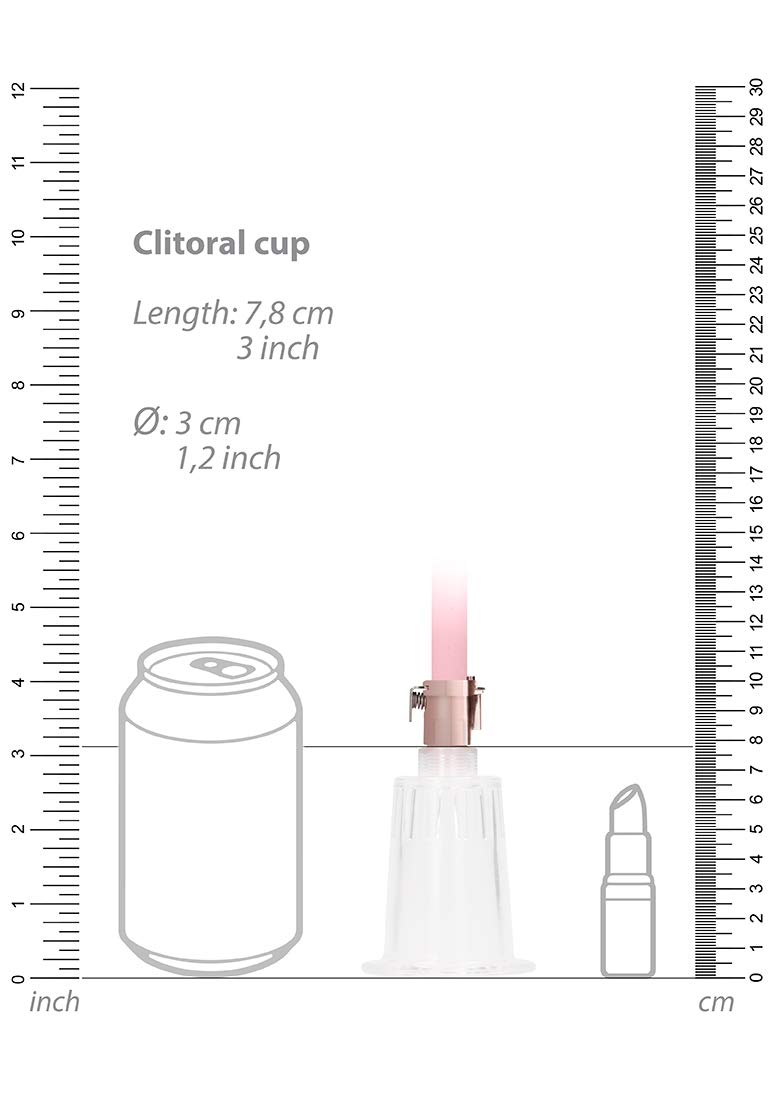 Shots Pumped - Clitoral & Nipple Pump Set Large - Rose Gold
