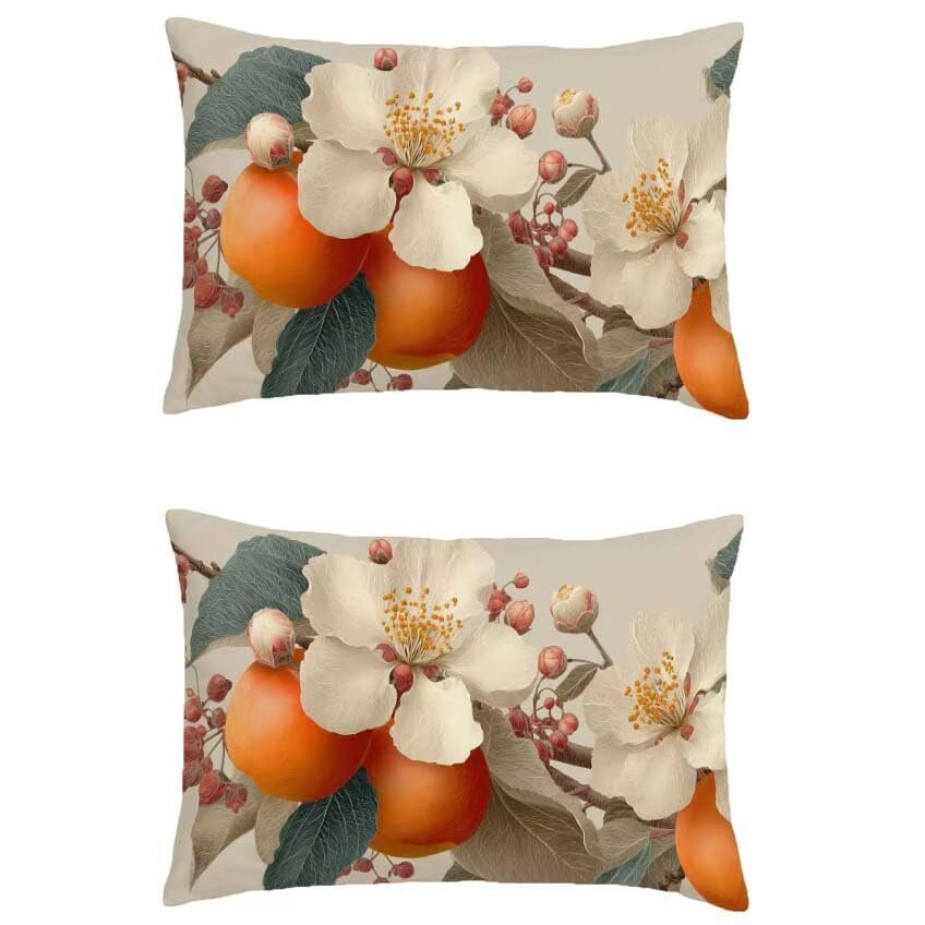 Housse coussin salon de jardin étanche pour terrasse et décoration de canapé automne 60x80