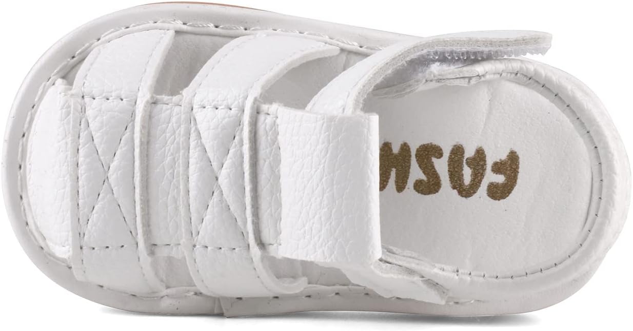 Baby Boys Girls Squeaky Sandals Summer Closed-Toe Anti-Slip Premium Rubber Sole Toddler First Walkers Shoes - Image 4