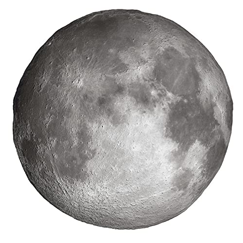 Ambesonne Galaxy Round Blanket, Moon Graphic Image Trippy Rock Detailed Surface Planet Astronomy Outer Space Print, Lightweight Sofa & Bed Cover Novelty Gifts for All Seasons, 71