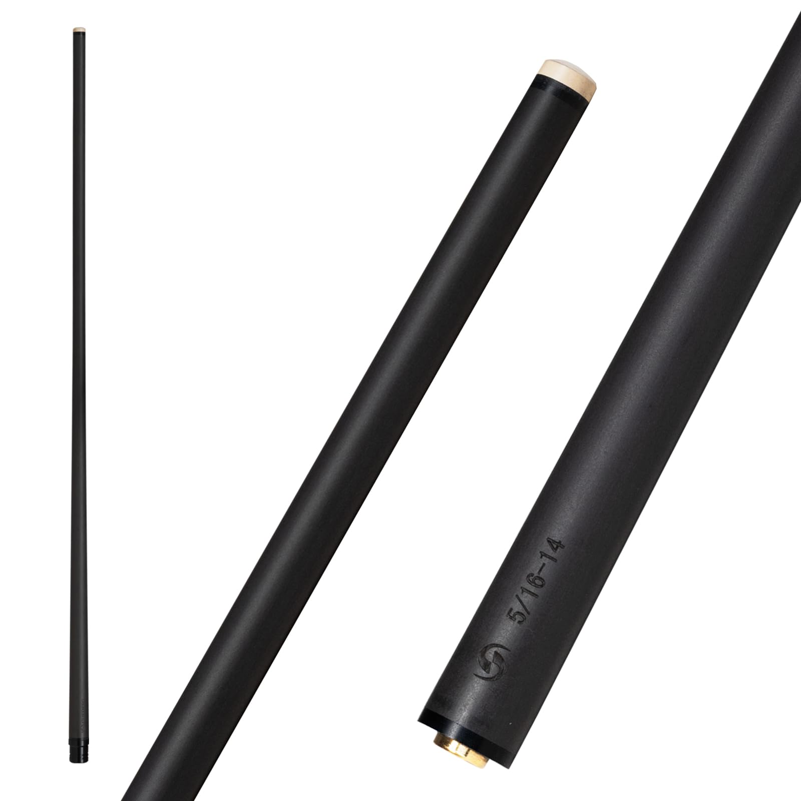 CUEDESG Carbon Fiber 13mm Breaking Shaft,Low Deflection Jump Break Stick Shaft,Professional Punch Jump Cue Shaft(Only Shaft)