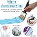 Acshio 9 Pack Paint Brushes for Wall, 2'' 3'' 4'' Latex Oil Paints Flat Brush with Treated Plastic Handle Thick Soft Bristles, Chip Wood Stain Brush Tool for DIY Paint,Fence,Deck, Wall Trim