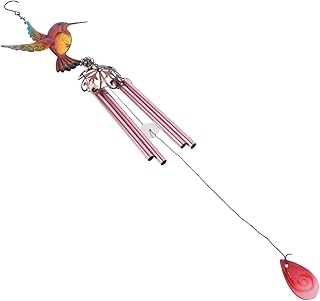 BESPORTBLE Sinos De Vento Pássaro Interior Sinos De Vento Simpatia Interior Sino De Vento Bebê Jardim Sino De Vento Sino De Ferro Acessórios Para Casa Pingente Ornamento Beija-Flor Duto De