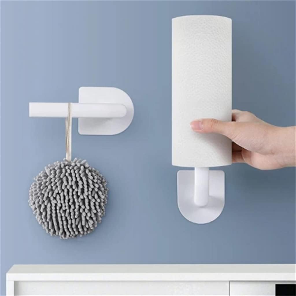 L-Shaped Punch-Free Multifunctional Wall-Mounted Towel Rack Kitchen Hook(13.5 * 6.9cm)