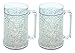 Freezer Mugs – Double Wall Gel Frosty Freezer Mugs, Cups – Drinking Glass – Beer Ice Mugs for Freezer – Beer Mugs with Handle – 16oz Freezable Beer Mug (2)