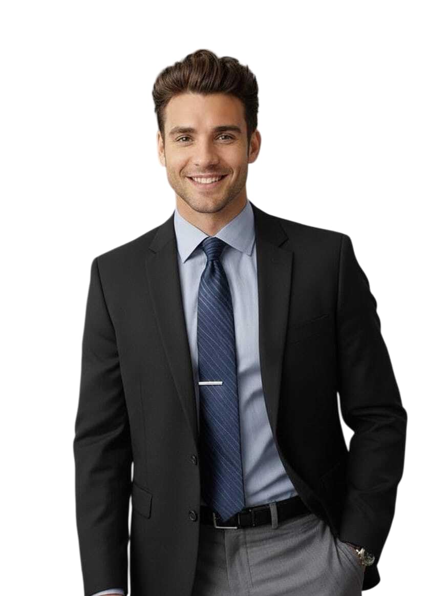 Men Cotton Blend Solid Single Breasted Blazer with Notched Lapel, | Stylish Full Sleeves, Button Closure, Regular Fit Formal Blazer for Mens (Black)