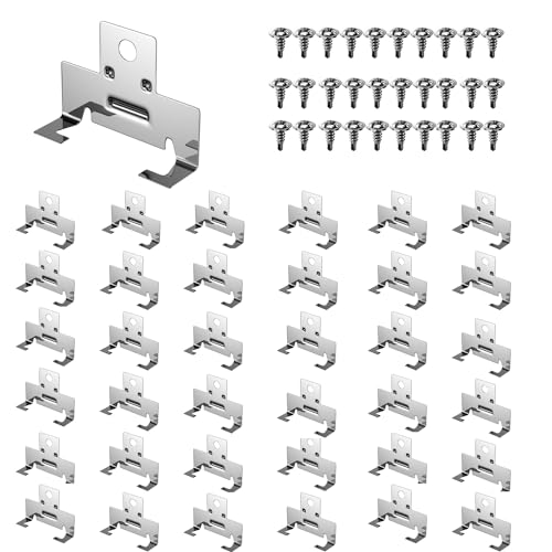 ROOWINTOO - Clips de luz empotrados para modernizar los contenedores de luz empotrados, clips de luz empotrados para uso con resortes de torsión, paquete de 30 (15 pares)