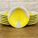 Fonctionnel et décoratif - Idéal comme assiette plate pour les premières et les secondes, peut également être utilisé comme assiette de service. Sa polyvalence le rend parfait pour la table de tous les jours ou comme élément d'ameublement unique.