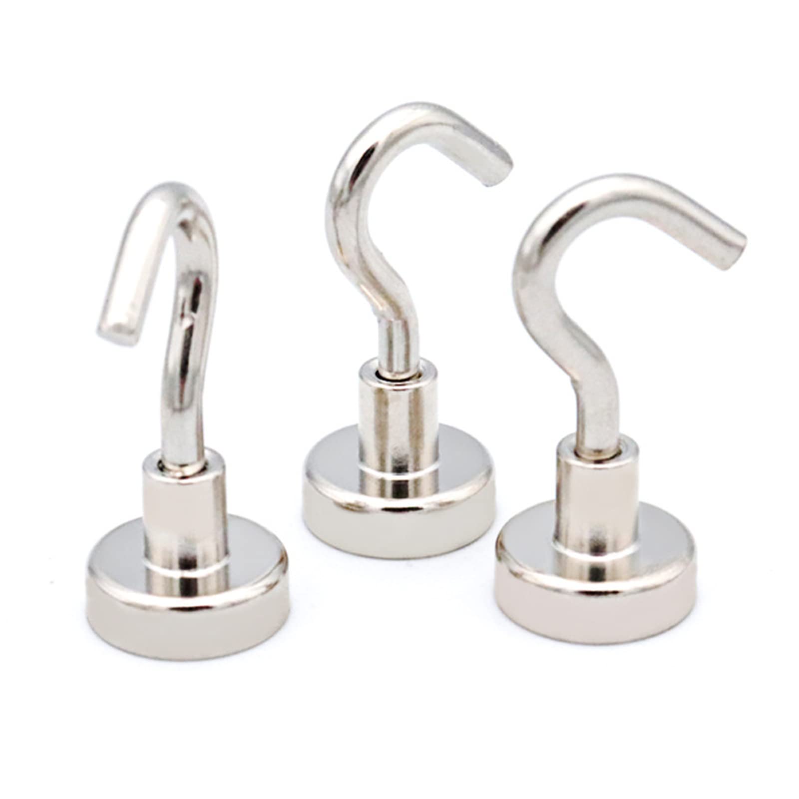 Ganchos magnéticos, Ganchos magnéticos Fuertes, imanes de Tierra Resistentes con Gancho for refrigerador for Colgar Cortinas de Cocina, 1 Pieza Tick 130 kg/7968(1pcs Tick 130kg)