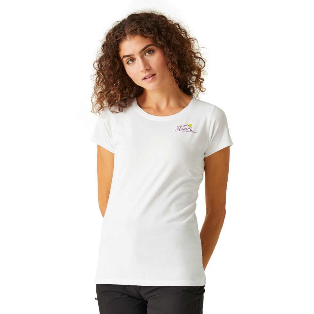 Regatta Womens Breezed IV Cotton Short Sleeve T Shirt White