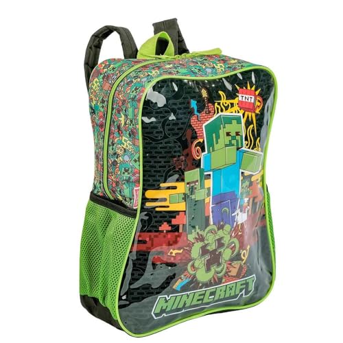 Mochila Sestini Minecraft Fun Verde