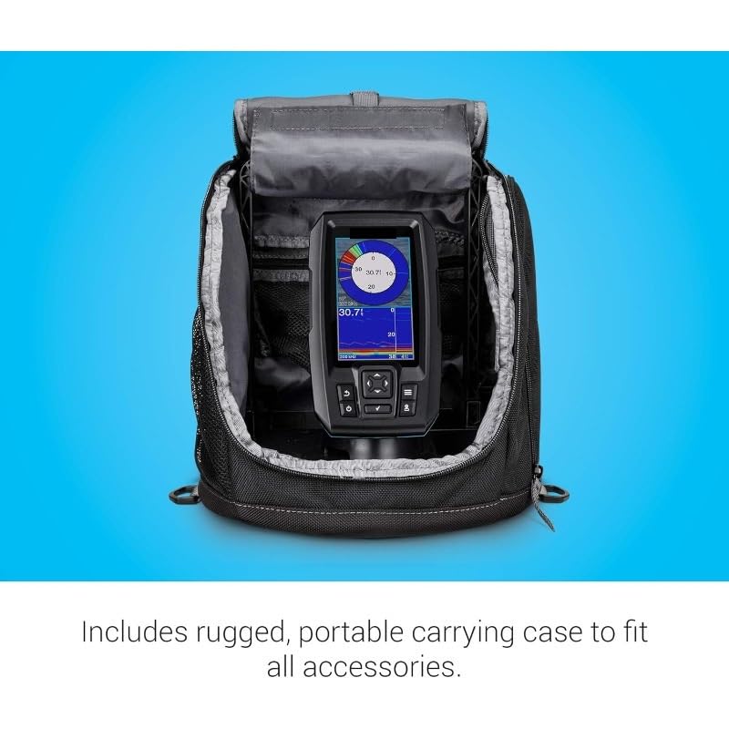 Fotocamera per la Pesca Subacquea Pacchetto Pesca sul Ghiaccio, Include ecoscandaglio Portatile e trasduttore Dual Beam-If