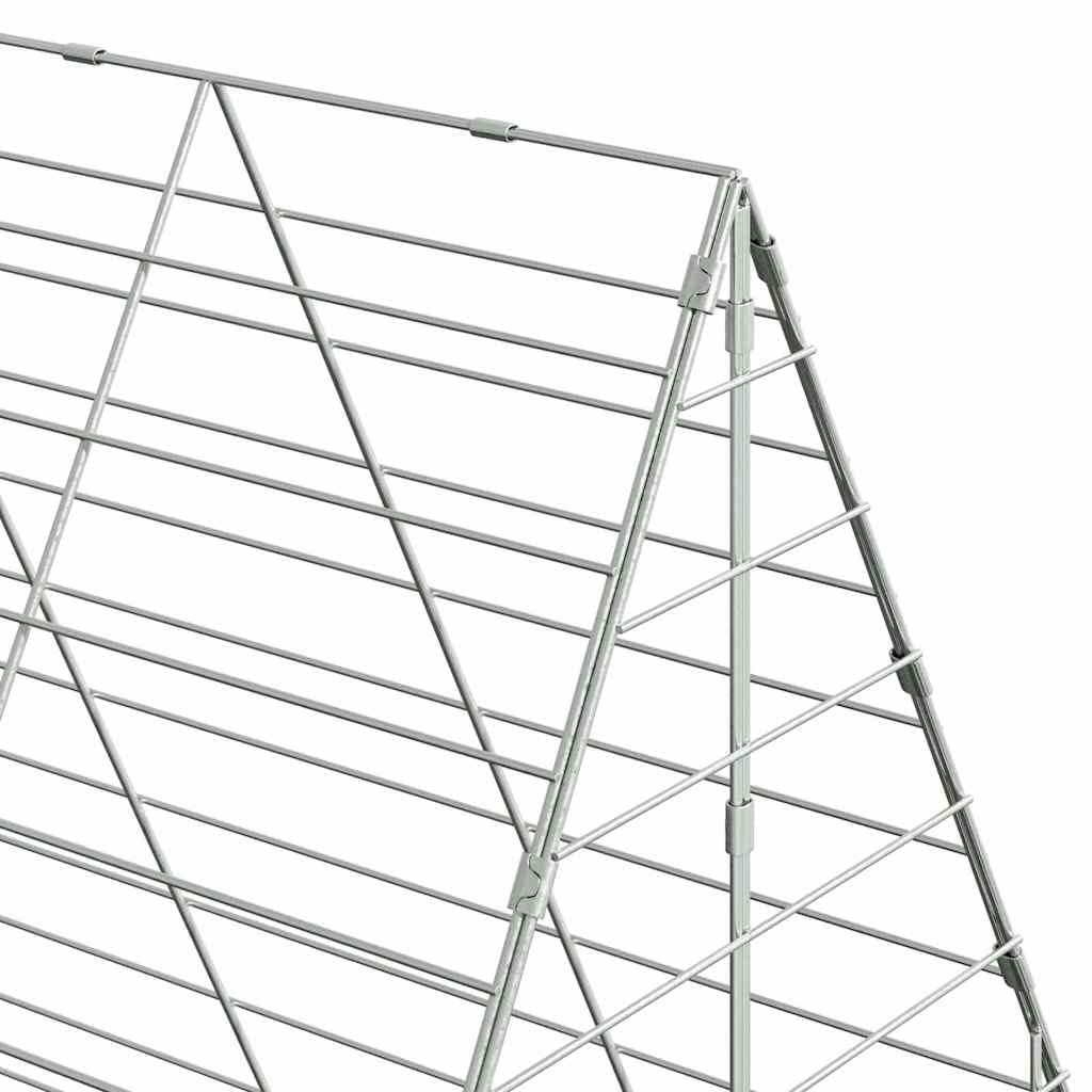 Jaula para conejos de acero galvanizado, 100 x 100 x 210 cm, con recinto resistente a la intemperie para conejos, cobayas, hámsters, ideal para jardín, balcón, exterior