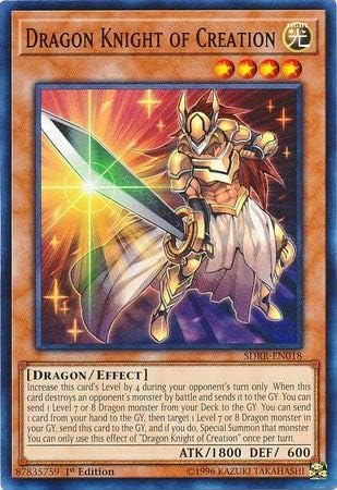 Yu-Gi-Oh! - Caballero Dragón de la Creación - SDRR-EN018 - Común - 1ª Edición - Baraja Estructura: Rokket Revolt