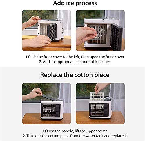 Refroidisseur d'air de l'air USB climatiseur mini portable bleu