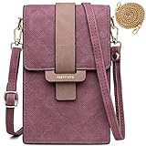 Estructura: bolso bandolera para mujer con 2 compartimentos grandes, 3 compartimentos para tarjetas y 1 bolsillo para monedas con cremallera. El bolso de mano múltiple para mujer mantiene todo ordenado y organizado, acceso rápido a lo que necesitas