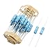 Aexit 30 Pcs Fixed Resistors 17mmx6mm axia-l Lead Color Ring Carbon Film Resistors Single Resistors 0.51Ohm 3W