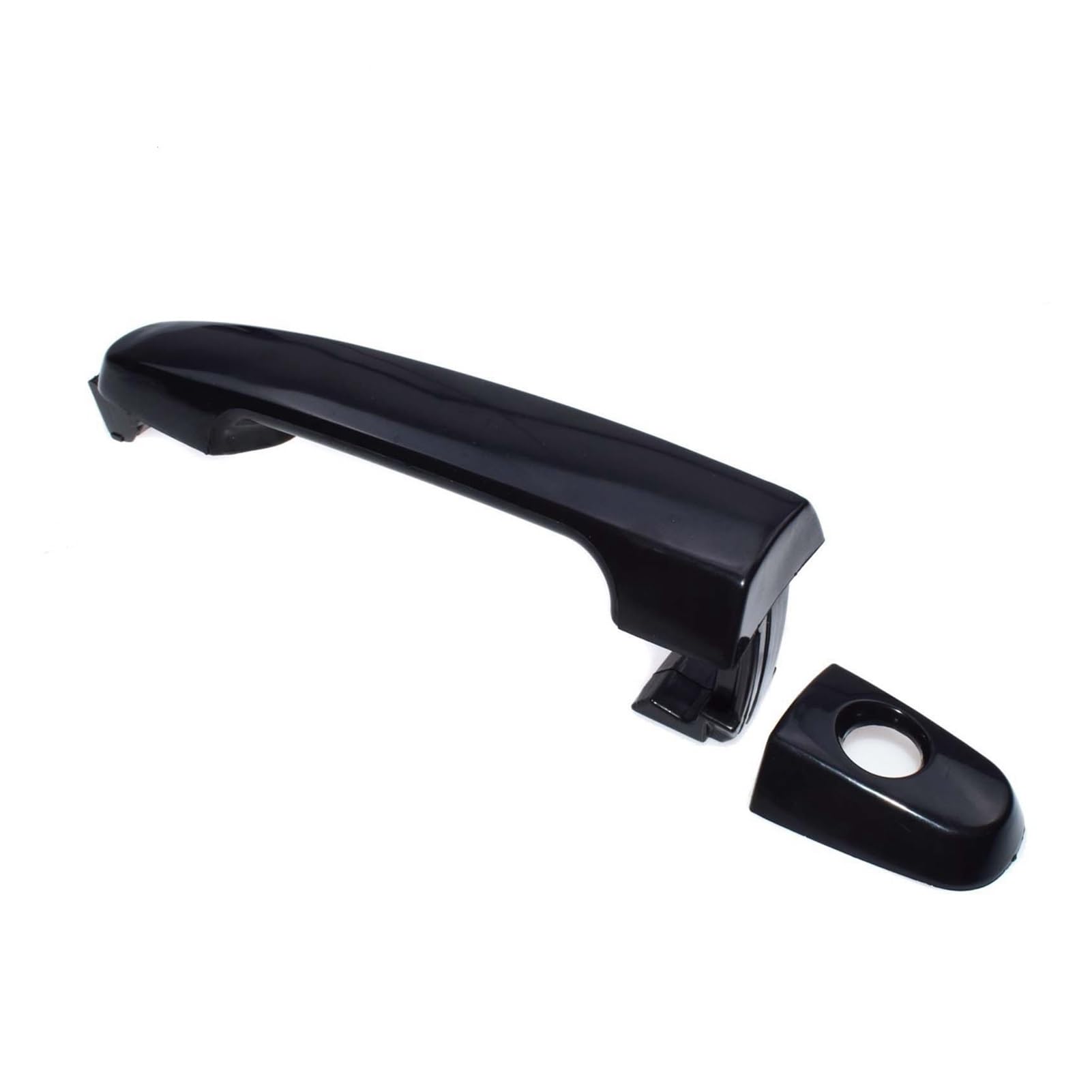 Czarna klamka zewnętrzna drzwi tylny przód LR 69211AA020 69227AA010, dla Camry, dla Corolla, Matrix, dla RAV4, dla Yaris Solara Prius Osłona zewnętrznej klamki drzwi samochodu(Front Rear 4pcs)