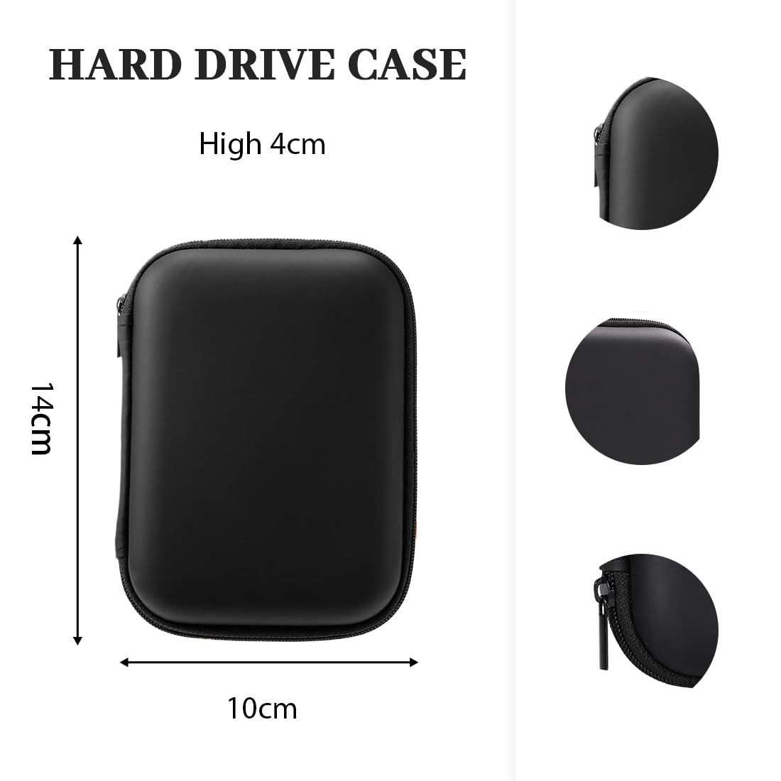 JEYORZY 1pezzi Custodia per Hard Disk Esterno,Custodia Hard Disk Esterno 2.5"per SDD caso, Memoria Esterna Portatile Disco Esterno Protettiva Borsa Antiurto Rigida Cover Case, Protegge il disco rigido