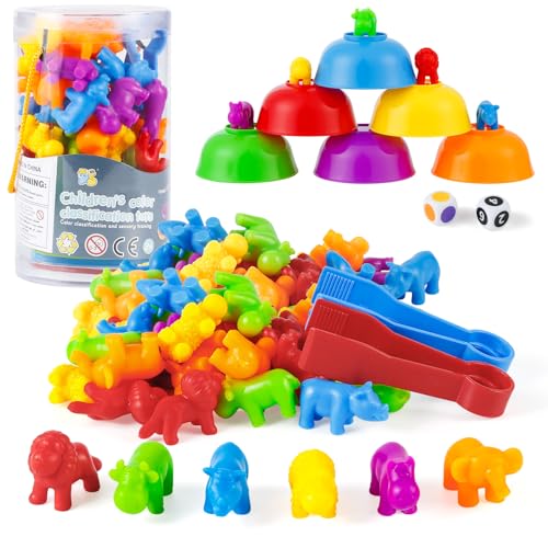 Euakee 46 Pezzi Conteggio degli Il Animali Ordinamento dei Colori