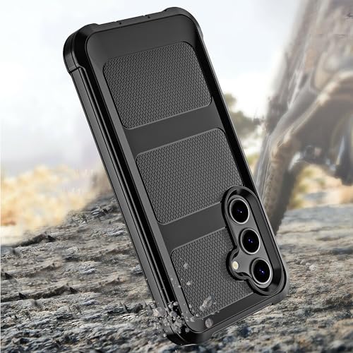 Image of Cubix Armor Defender Rugged Case Compatible for Samsung Galaxy S23 Plus Back Cover Slim, Shockproof, Dual-Layer Design with Camera Protection - Black