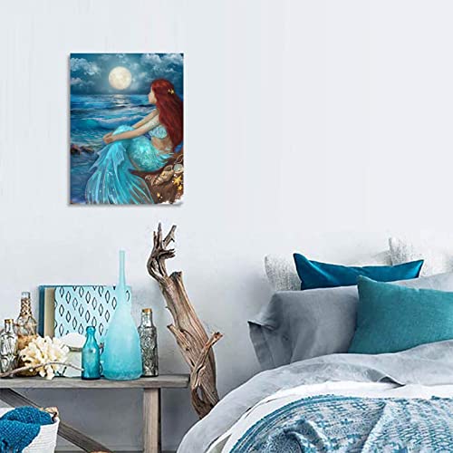 Impression sur toile de qualité supérieure océan bleu nuit