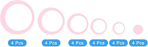 Miniatura 3 de uxcell Adhesivos acrílicos para pared, 4 unidades, 24 unidades, autoadhesivas, extraíbles, circulares, para el hogar, sala de estar, dormitorio,