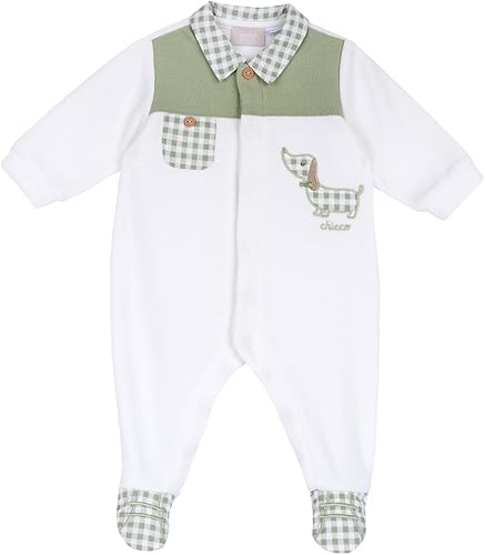 Chicco Baby Strampler Aus Weichem Fleece - Mit Frontreißverschluss Für 0-24 Monate