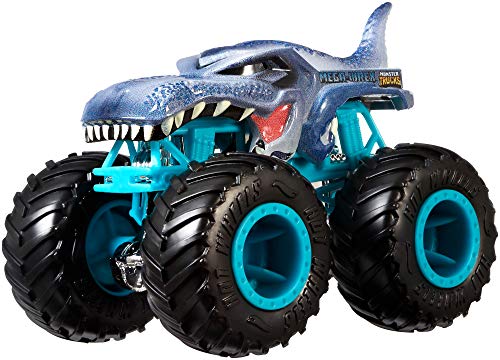 Hot Wheels Monster Trucks 1:64 Die-Cast 2er-Pack Mega Wrex vs Leopard Shark