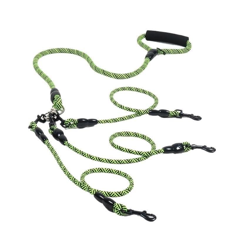 Laisse multi-chien 3 en 1 idéale pour promener trois chiens en ville