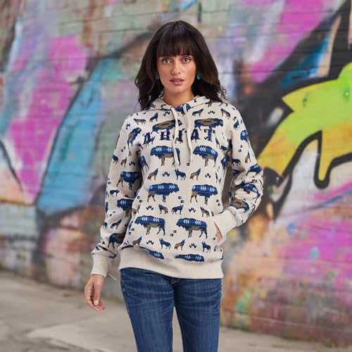 ARIAT Women's REAL Allover Print Hoodie, Old West Serape Print3