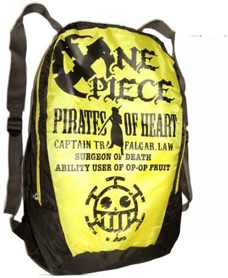 One Piece Backpack Pirates of Heart Yellow School Backpack