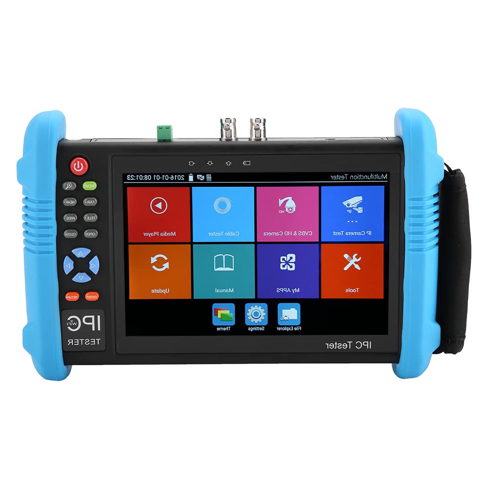 IP CCTV Tester Monitor, TVI CVI AHD CCTV Tester per l'installazione di telecamere di Sicurezza per Creare Report di Test(IPC-9800-Plus, Regolamenti Europei)