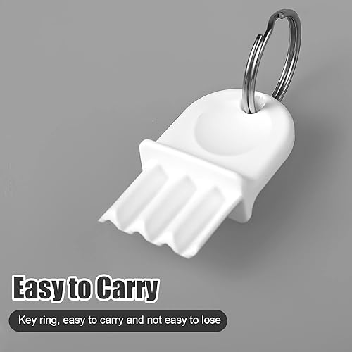 Miniatura 3 de Luter 5 llaves dispensadoras universales de toallas de papel, plástico, estilo moderno para conserjes, profesionales de mantenimiento (blanco)