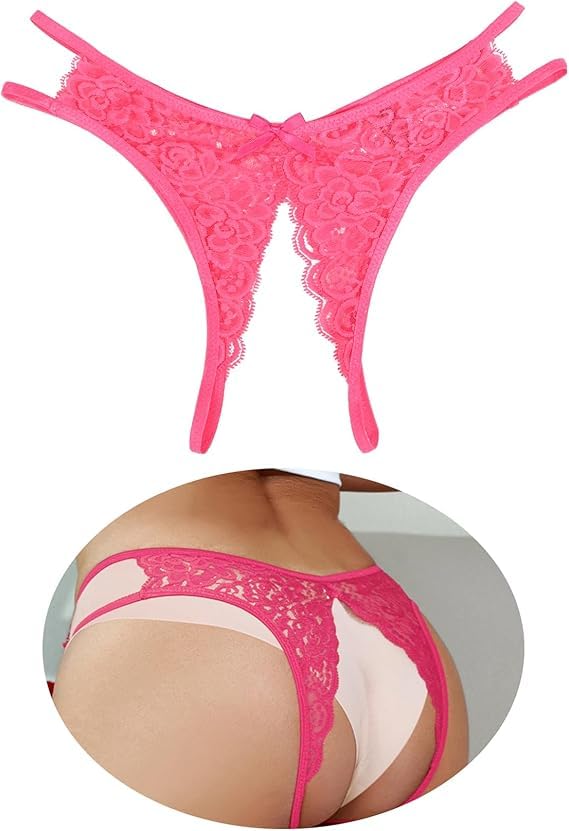 Spitzen-Tangas für Damen, Stretch, French Knickers, Übergröße, G-String, Tanga, sexy Unterwäsche mit Schleife hinten, Hipster-Höschen, freche Bikini-Tangas mit niedriger Taille, Slips, ausgehöhlt,