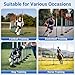 TOMAIX 6 Pack 6FT Adjustable Horse Pole Bending Poles, Portable Heavy-Duty Training Sticks with Round Base, Ideal for Equestrian Agility, Horse Football & Basketball Speed Drills