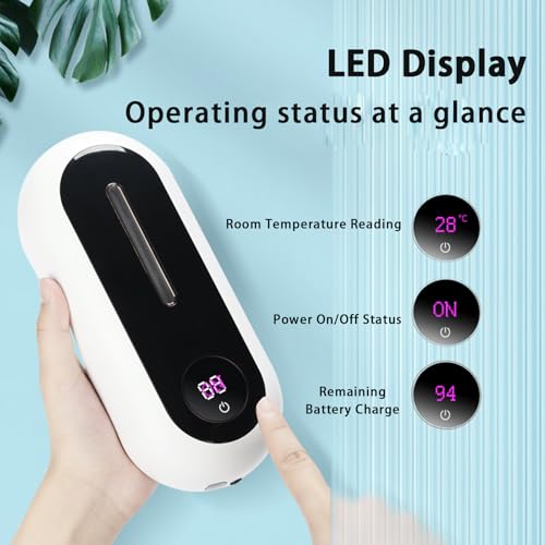 Image of Automatic Soap Dispenser, Smart Wall-Mounted Foam Soap Dispenser with Temperature Display & Long-Last Battery, 450ML Large Capacity, 3 Modes for Kitchen Sink and Bathroom (Blackwhite)